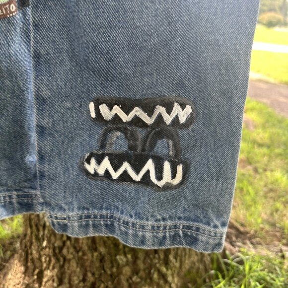 Custom Hand painted Cars Overalls on Vintage OskKosh B'Gosh Size 6X - Picture 9 of 10